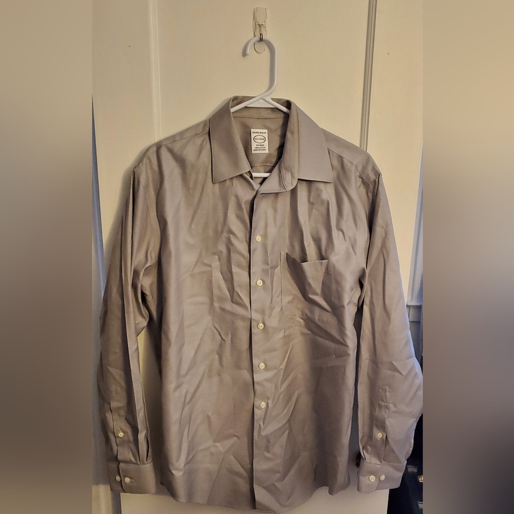 Pronto Uomo Grey Button-Up Shirt